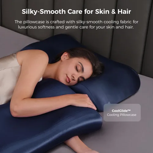 Vista 8 de Sweetnight CoolNest - Almohada refrescante tamaño Queen, almohada para Azul
