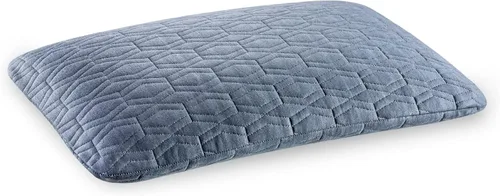 Vista 9 de The White Willow Almohada delgada para dormir, espuma viscoelástica de gel refrescante para aliviar el dolor de cuello, diseño ergonómico delgado