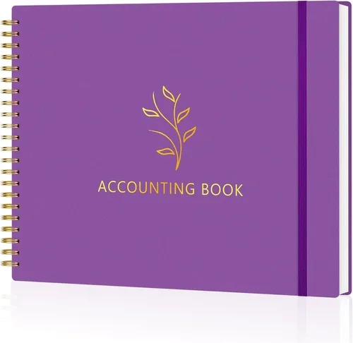 Vista 8 de AKONEGE Libro Mayor de Contabilidad para Pequeñas Empresas y Uso Personal, Cuaderno Rastreador de Gastos Horizontal Libro Mayor para Teneduría