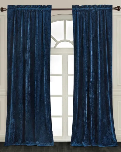Vista 12 de Chezmoi Collection Lux - Juego de 2 paneles de cortinas de terciopelo triturado beige, 72 pulgadas de largo, para oscurecer la habitación, cortinas