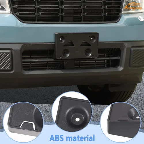 Vista 4 de Soporte de marco de matrícula frontal de automóvil compatible con Ford Maverick 2022-2025 Soporte de etiqueta de matrícula frontal Soporte