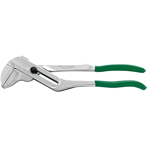 Vista 3 de Stahlwille 65735180 PowerGrip - Llave de alicates con junta de caja, ajuste rápido, longitud 7.559 in, apertura máxima de mandíbula 1.417 in
