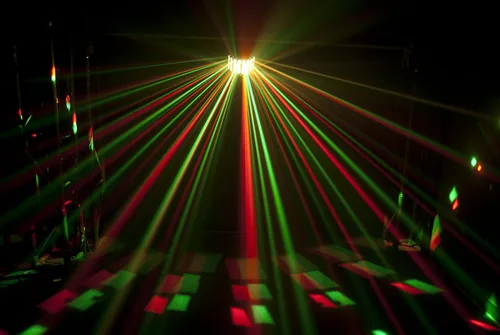 Vista 2 de CHAUVET DJ JAM Pack - Efecto de iluminación de proyección dorada con máquina de niebla y lavado UV / estroboscópico Efectos láser y estroboscópicos