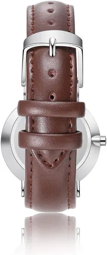 Vista 6 de OPALSTOCK Reloj personalizado grabado con palabras y foto, correa de cuero, hecho a mano, para pareja, regalo personalizado para el padre, madre