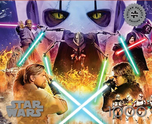 Vista 3 de Buffalo Games - Silver Select - Star Wars - Si no estás conmigo, entonces eres mi enemigo. - Rompecabezas de 1000 piezas para adultos -Rompecabezas