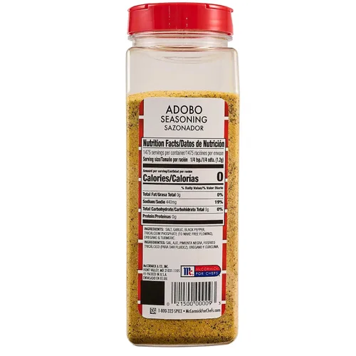 Vista 22 de Lawry's Condimento, Adobo, condimento multiusos, hecho para chefs, mezcla clásica de ajo, orégano, cúrcuma, sal y pimienta negra, para tacos, pollo