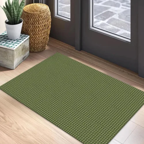 Vista 41 de EARTHALL Alfombra tejida de 2 x 3 pies, lavable para entrada, alfombra trenzada antideslizante, alfombra para puerta interior y exterior, alfombra