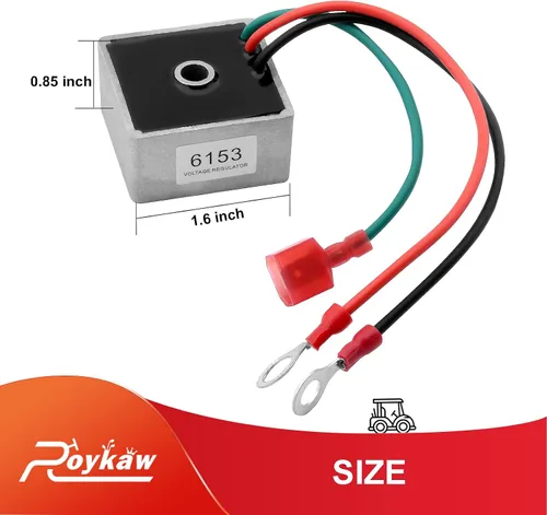 Vista 5 de Roykaw Regulador de voltaje de carrito de golf para modelos de gas EZGO 1994 en adelante, también se adapta a Club Car 1984-1991, Columbia/ParCar
