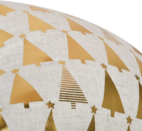 Vista 2 de JWH Fundas de almohada decorativas de árboles de Navidad, con estampado dorado, funda de almohada decorativa de estrellas, funda de almohada