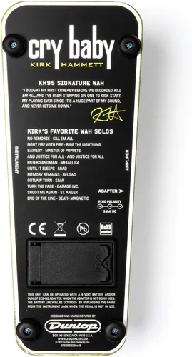 Vista 5 de Dunlop KH95 Kirk Hammett Signature Cry Baby Wah Wah