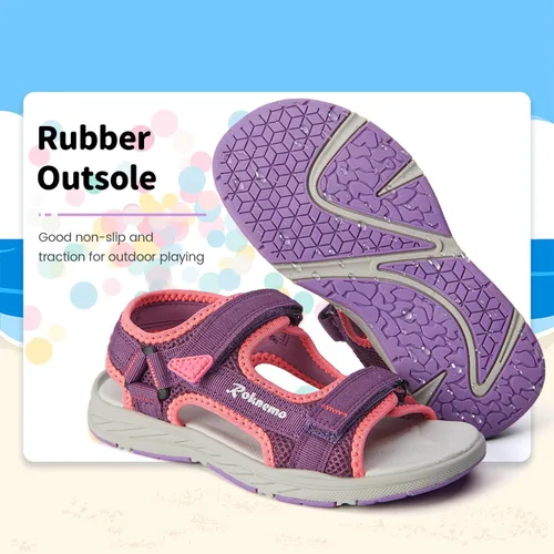 Vista 6 de Kids Sandals for Boys & Girls Athletic Open Toe Summer Sports Sandals Beach Hiking Water Shoes for Unisex Child (Little KidsBig Kids)