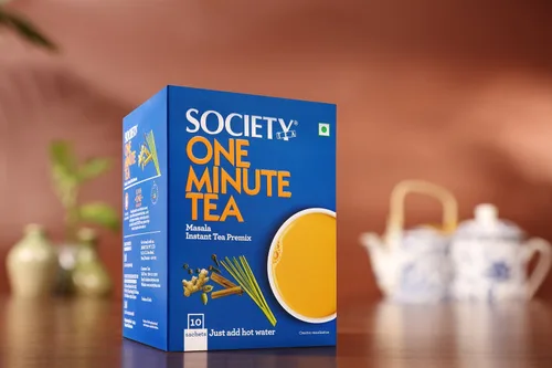 Vista 2 de Society One Minute Tea Premix - Sabor Masala, 10 sobres