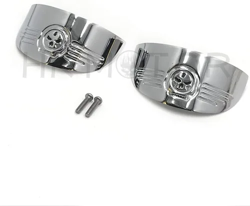 Vista 4 de HONGK - Viseras de señal de giro compatibles con Harley 86-92 FXRT/86-90 FLST/88-17 FLSTC/94-17 FLHR [B07MF8W714]