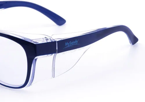 Vista 7 de Gafas de seguridad antivaho con bloqueo de luz azul, protección UV