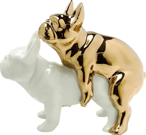 Vista 3 de Kare Deko Deco Figura Love Dogs, dorado, 7.7 x 4.3 x 6.8 in