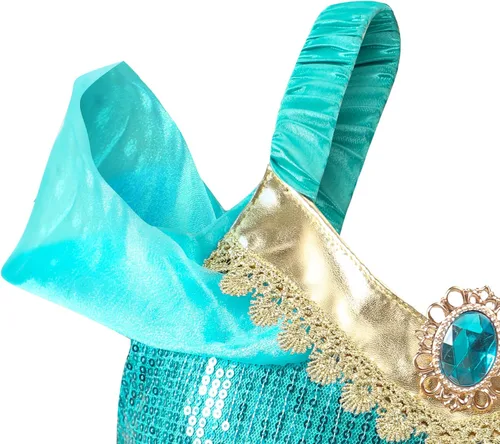 Vista 6 de Disfraz de princesa para niñas, 2 piezas, tops y pantalones para niños