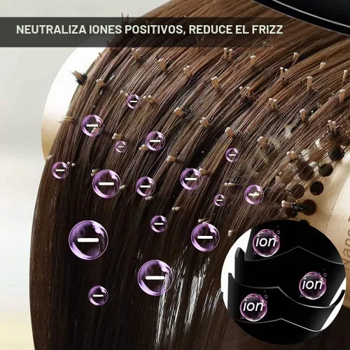 Vista 7 de Cepillo para el Cabello, Juego de Cepillos Redondos para Secado con Secador - Cepillo Profesional de Cerdas de Jabalí para Peinado, Tecnología