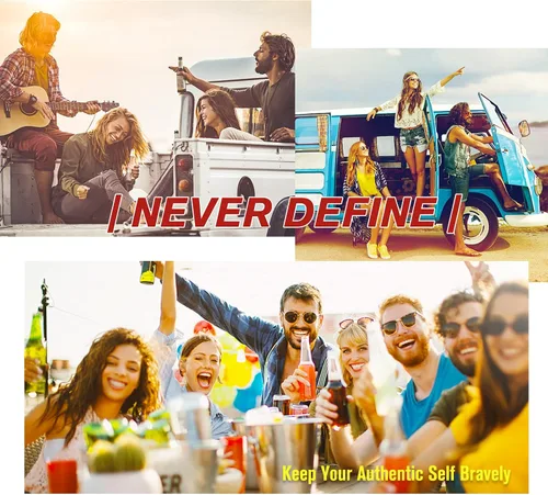 Vista 6 de Sunier Round Sunglasses Men Women Shades Polarized Hippie Retro Circle Sun Glasses
