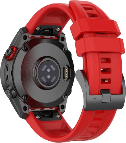 Vista 17 de REYDA Correa de silicona compatible con Garmin Fenix 8 Pro 1.850 in/8 1.850 in/E 1.850 in, 0.866 in, correa de reloj de ajuste rápido de silicona