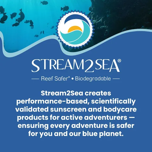 Vista 9 de STREAM 2 SEA EcoStick - Protector solar mineral SPF 35, protector solar resistente al sudor al agua, aprobado por la USDA, biodegradable, sin