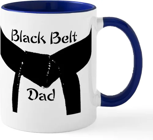 Vista 13 de CafePress Black Belt Dad - Taza de café de cerámica de 11 oz (11.0 fl oz)