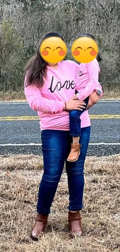 Vista 6 de YTBABY Mommy and Me Shirt Love Print Long Sleeve Round Neck Sweatshirt Tops Family Matching Clothes Outfits