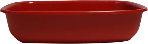 Vista 5 de Aimé Caja de arena sin llanta/borde redondeado para gato, 16.9 x 12.2 x 3.9 in, 0.7 lbs - Surtido