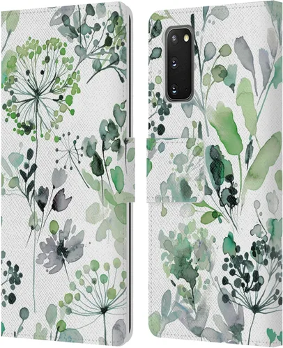 Vista 175 de Head Case Designs Officially Licensed Ninola Beige Wild Grasses Leather Wallet Case Compatible with Samsung Galaxy A07 4G