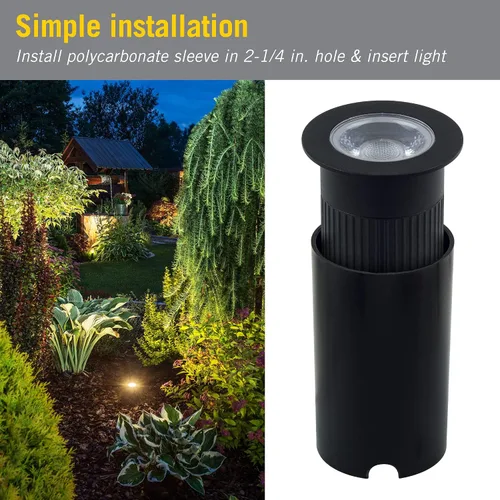 Vista 2 de Armacost Lighting Luz de paisaje LED de pozo enterrado de 4.5W - Blanco suave 3000K (401000)