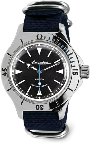 Vista 10 de Vostok Amphibia 120512 - Reloj de pulsera automático de buceo de cuerda automática 5 rayas