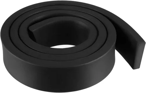 Vista 24 de uxcell Tira de sello de goma rectangular maciza, 0.197 in de ancho, 0.118 in de grosor, 3.3 ft de largo, color negro