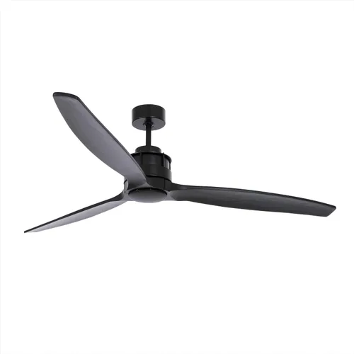 Vista 17 de Lucci Air 210508010 Akmani DC Ventilador de techo, negro Akmani - Ventilador CC de 60 pulgadas, color negro con cuchillas de madera negra