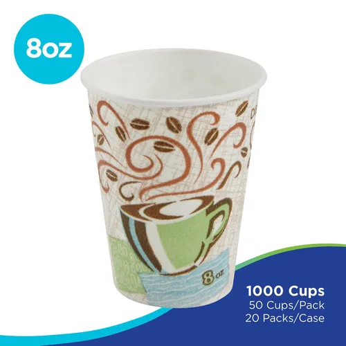 Vista 2 de Tazas calientes, diseño de Coffee Dreams, 1000/cartón de Dixie , café, (Coffee Design), 1000