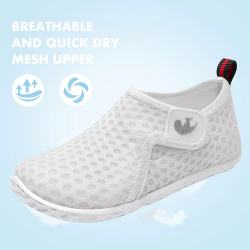 Vista 3 de JIASUQI Zapatos de agua para bebés, niños y niñas, para natación, piscina, playa, caminar, zapatos deportivos