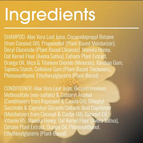 Vista 7 de Juego de champú y acondicionador para eccema y psoriasis para hombres y mujeres (paquete de 2) - Aloe Vera y miel de manuka para picazón suave