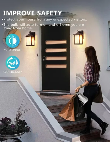 Vista 7 de GU24 - Bombillas LED A19 del anochecer al amanecer, sensor de luz LED A19, sensor de fotocélula, encendido/apagado automático para iluminación