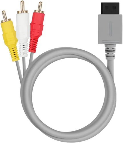 Vista 3 de TPFOON Paquete de accesorios Wii 3 en 1 Adaptador de corriente de CA Wii + cable de audio y video compuesto y barra de sensor de movimiento
