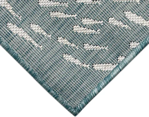 Vista 7 de Liora Manne Carmel - Alfombra decorativa de mezcla sintética para interiores y exteriores, de bajo perfil, contemporánea, decoración de peces Agua
