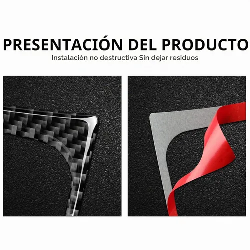 Vista 5 de Adhesivo de vinilo de fibra de carbono para panel de marco de engranajes para Ford Mustang 2015, 2016, 2017, 2018, 2019, 2020, 2021, 2022, 2023