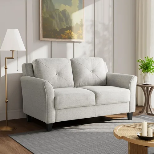 Vista 9 de Lifestyle Solutions sofá Harrington de brazos curvos, color beige