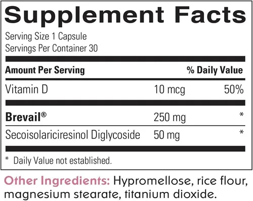 Vista 4 de Barlean's Paquete de suplementos de apoyo hormonal para mujer, 30 cápsulas Brevail y 120 cápsulas blandas de suplemento de aceite de onagra