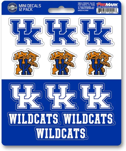 Vista 13 de FANMATS NCAA - Mini calcomanías unisex para adolescentes de la NCAA, paquete de 12