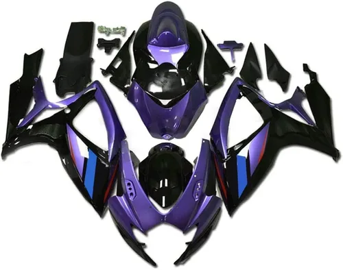 Vista 21 de Kit completo de carenado de inyección para Suzuki GSXR600 GSXR750 2006 2007 K6 06 07 GSXR 600 GSXR 750 GSX-R600 GSX-R750 motocicleta ABS plásticos