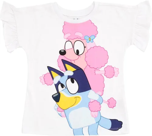 Vista 2 de Bluey Coco - Conjunto de camiseta y leggings florales para niñas pequeñas y grandes