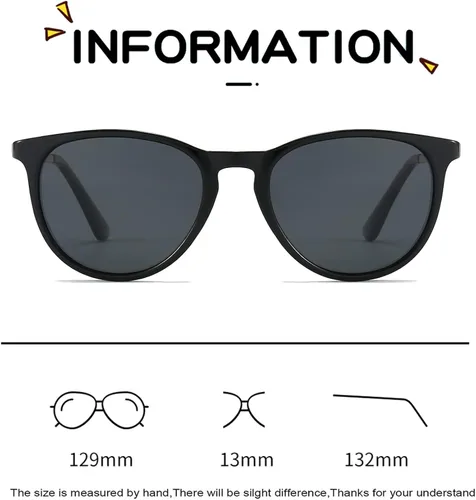 Vista 2 de WISTON Gafas de sol para niños y niñas lindas círculos de 3 a 10 años W8214