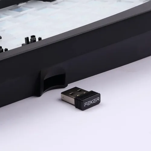Vista 8 de EPOMAKER Feker Alice Layout Gasket - Kit de teclado inalámbrico con cable de 68 teclas intercambiables en caliente Bluetooth2.4 Ghztipo C