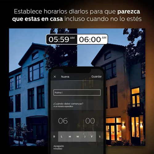 Vista 7 de Philips Hue White Ambiance BR30 - Paquete de 2 luces LED inteligentes regulables equivalentes a 60 W