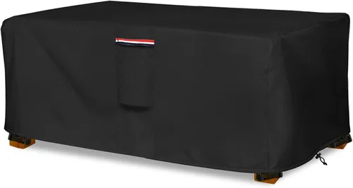 Vista 20 de okcool Funda para Mesa Auxiliar de Mimbre de Patio, Impermeable, Cuadrada, Funda para Mesa Auxiliar Pequeña de Patio, Adecuada para Mesa Auxiliar