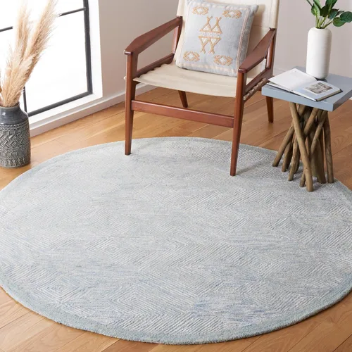 Vista 8 de SAFAVIEH Soho Collection Runner Rug - 8' Runner, Blue & Grey, Contemporary Design, Ideal for High Traffic Areas in Hallway, Bathroom & Kitchen