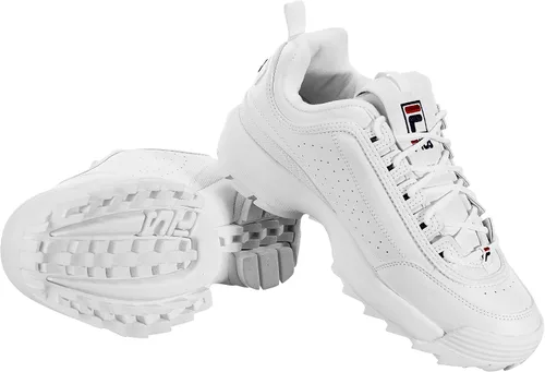 Vista 5 de Fila Zapatos Disruptor Ii Repeat Kids BlancoAzul MarinoRojo 4.5, Azul marino, rojo.
